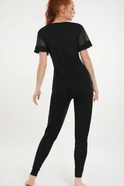 Sale Pyjama mit kurzen Ärmeln »Smooth« Damen Pyjamas
