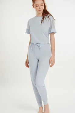 Discount Pyjama mit kurzen Ärmeln »Smooth« Damen Pyjamas