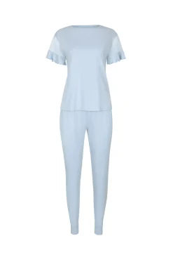 Discount Pyjama mit kurzen Ärmeln »Smooth« Damen Pyjamas