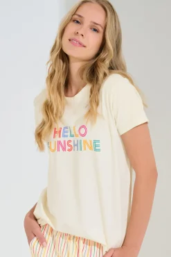 New Pyjama mit Schlafshirt und Hose »Summer« Damen Pyjamas