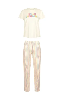 New Pyjama mit Schlafshirt und Hose »Summer« Damen Pyjamas
