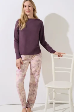 New Pyjama mit Schlafshirt und Hose »Olena« Damen Pyjamas