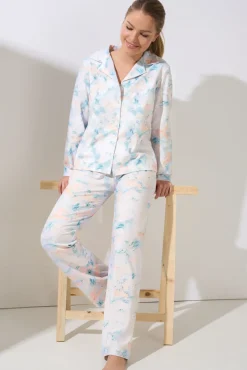 Best Pyjama mit Schlafshirt und Hose »Olena« Damen Pyjamas