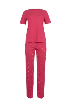 Discount Pyjama mit Schlafshirt und Hose »True Love« Damen Pyjamas