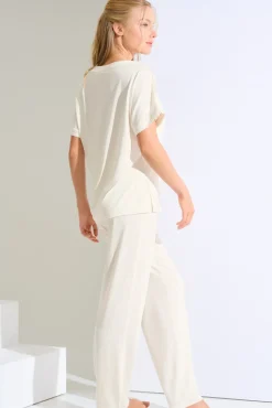 Discount Pyjama mit Schlafshirt und Hose »Eminence« Damen Pyjamas