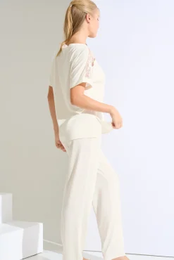 Discount Pyjama mit Schlafshirt und Hose »Eminence« Damen Pyjamas