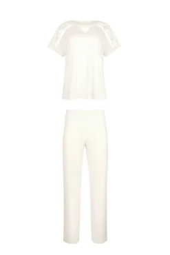Discount Pyjama mit Schlafshirt und Hose »Eminence« Damen Pyjamas