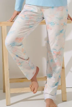 Online Pyjama mit Schlafshirt und Hose »Olena« Damen Pyjamas