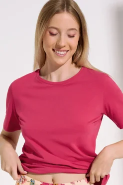 Fashion Pyjama mit Schlafshirt und Hose »Flowers« Damen Pyjamas