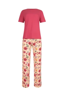 Fashion Pyjama mit Schlafshirt und Hose »Flowers« Damen Pyjamas
