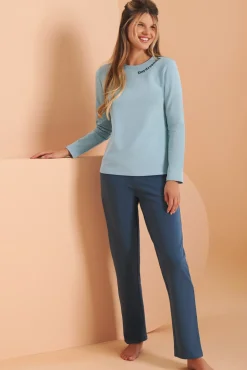 Hot Pyjama mit Schlafshirt und Hose »Delightful« - Loungewear Damen Pyjamas