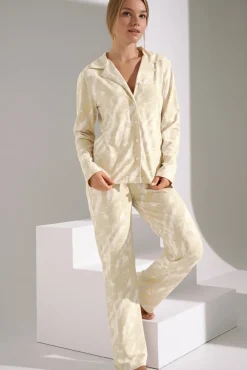 Fashion Pyjama mit Schlafshirt und Hose »Naomi« Damen Pyjamas