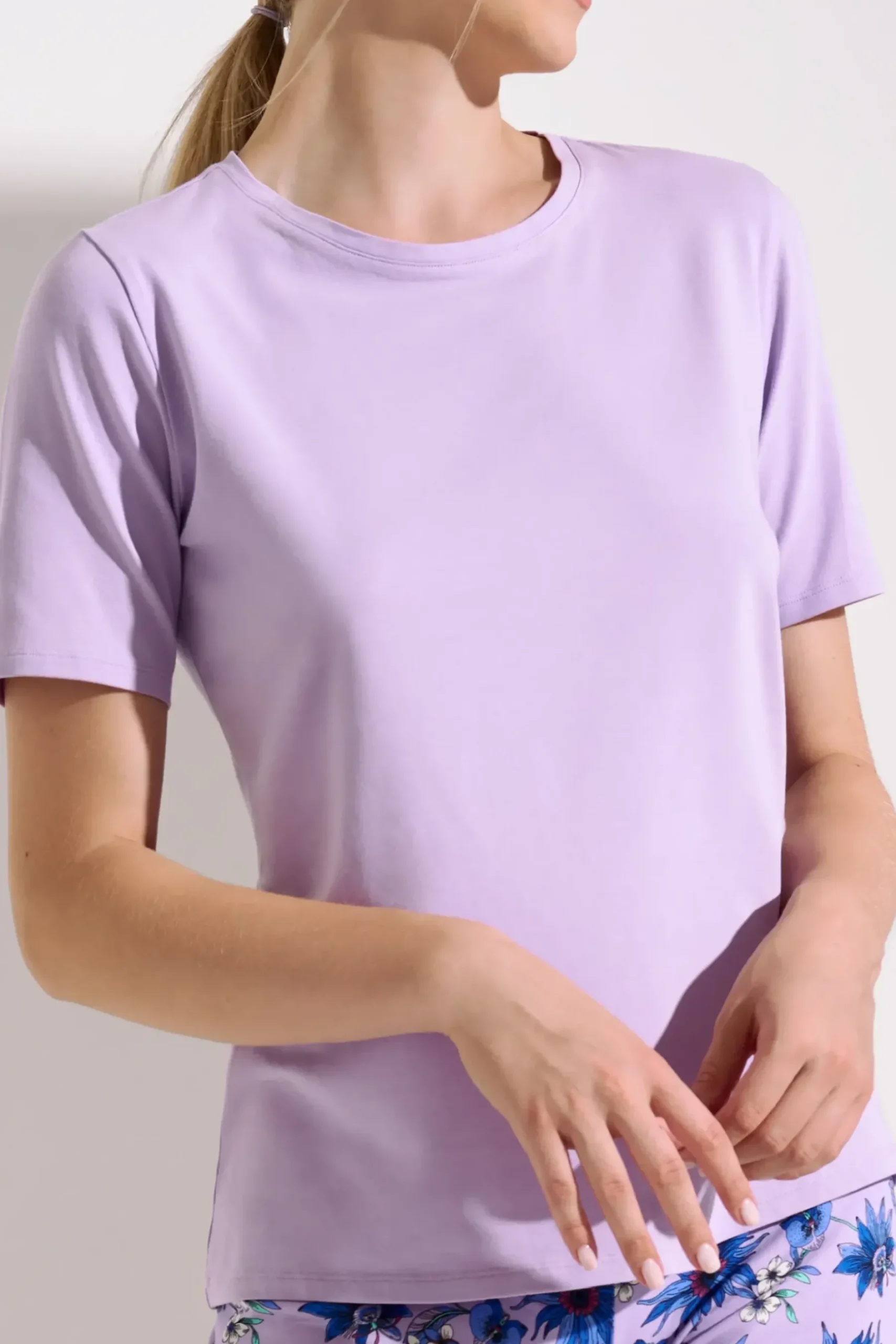 Clearance Pyjama mit Schlafshirt und Hose »Flowers« Damen Pyjamas