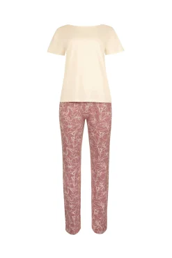 Online Pyjama mit Schlafshirt und Hose »Nina« Damen Pyjamas
