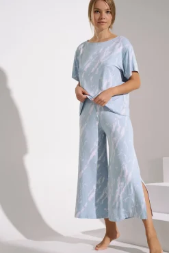 Online Pyjama mit Schlafshirt und Hose »Naomi« Damen Pyjamas