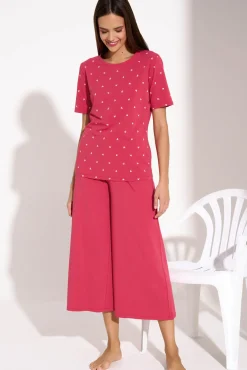 Outlet Pyjama mit Schlafshirt und Hose »True Love« Damen Pyjamas