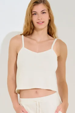 Outlet Pyjama mit Schlaftop und Hose »Freely« - Homewear Damen Pyjamas