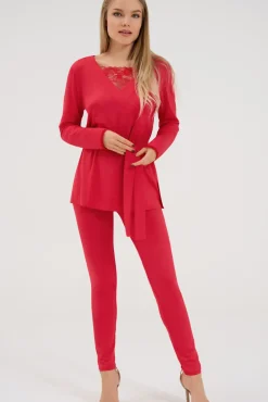Sale Pyjama mit Tunika und Leggings »Sympathy« Damen Pyjamas