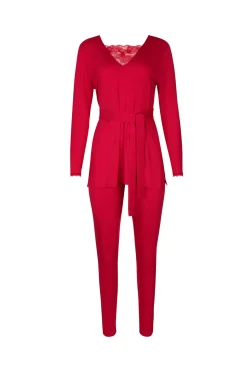 Sale Pyjama mit Tunika und Leggings »Sympathy« Damen Pyjamas