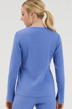 New Pyjama Oberteil Langarm »Lucky« Damen Pyjamas