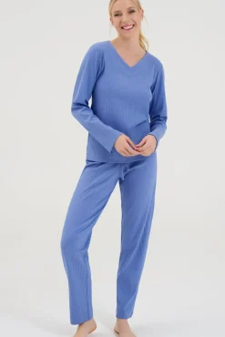 New Pyjama Oberteil Langarm »Lucky« Damen Pyjamas