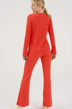 Clearance Pyjama Oberteil Langarm »Lucky« Damen Pyjamas